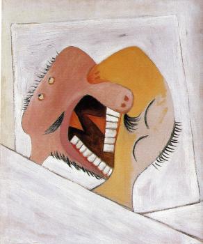 Pablo Picasso : the kiss II